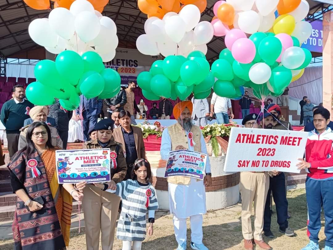 ਖੰਨਾ ਪੁਲਿਸ ਵੱਲੋਂ ਨਸ਼ਿਆਂ ਵਿਰੁੱਧ ਜਾਗਰੂਕਤਾ ਲਈ ਮੈਗਾ ‘ਅਥਲੈਟਿਕ ਮੀਟ’ ਦਾ ਆਯੋਜਨ