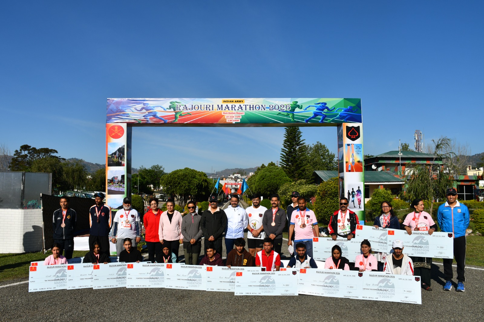 Indian Army Organises Rajouri Marathon as Part of Pre-Rajouri Day Celebrations